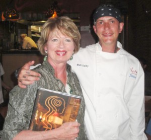 Matt Selby and Carol Fenster at Wine Dinner
