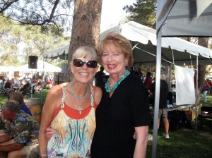 Carol and the Winery's Sally Davidson at the Festival