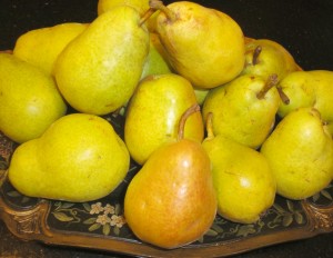 Fall pears make easy gluten-free cobbler.