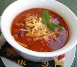 Chili2012 Southwestern Chili for a gluten-free Super Bowl party