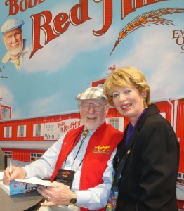 EW2012BobCarol2 Carol with Bob Moore, founder of Bob's Red Mill