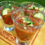 Fresh tomtoes are perfect for gluten-free Gazpacho.