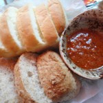 BreadPesto2012 French Bread with Tomato Pesto
